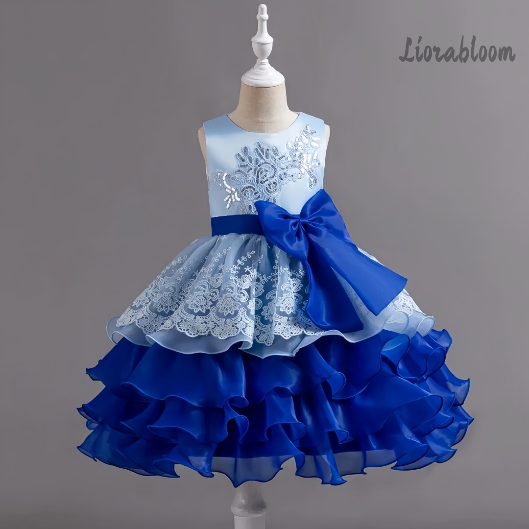Woman Formal Wear - ชุดเดรสเด็กผู้หญิงพร้อมโบว์ขนาดใหญ่ ชุดทางการแบบไม่มีแขนเสื้อ ชุดเดรสเด็กผู้หญิงหลากสี ชุดเดรสปาร์ตี้ ชุดเดรสเจ้าหญิง ชุดทางการที่สง่างาม