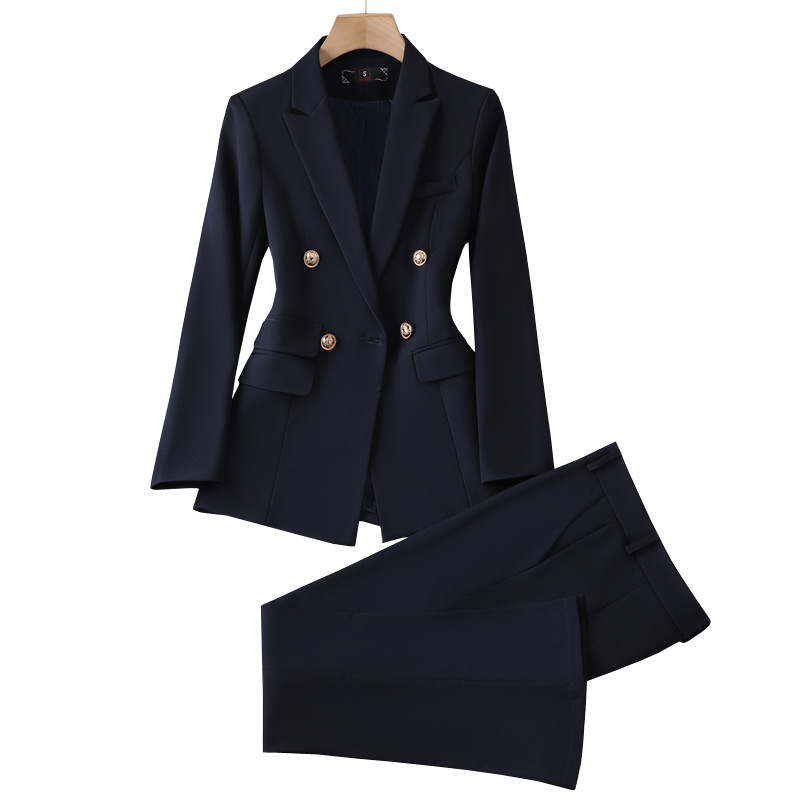 Women Formal Wear Black And White - ชุดสูทผู้หญิงสำหรับทำงานในออฟฟิศ ชุดทำงานแบบ 2 ชิ้น สีดำ ขาว