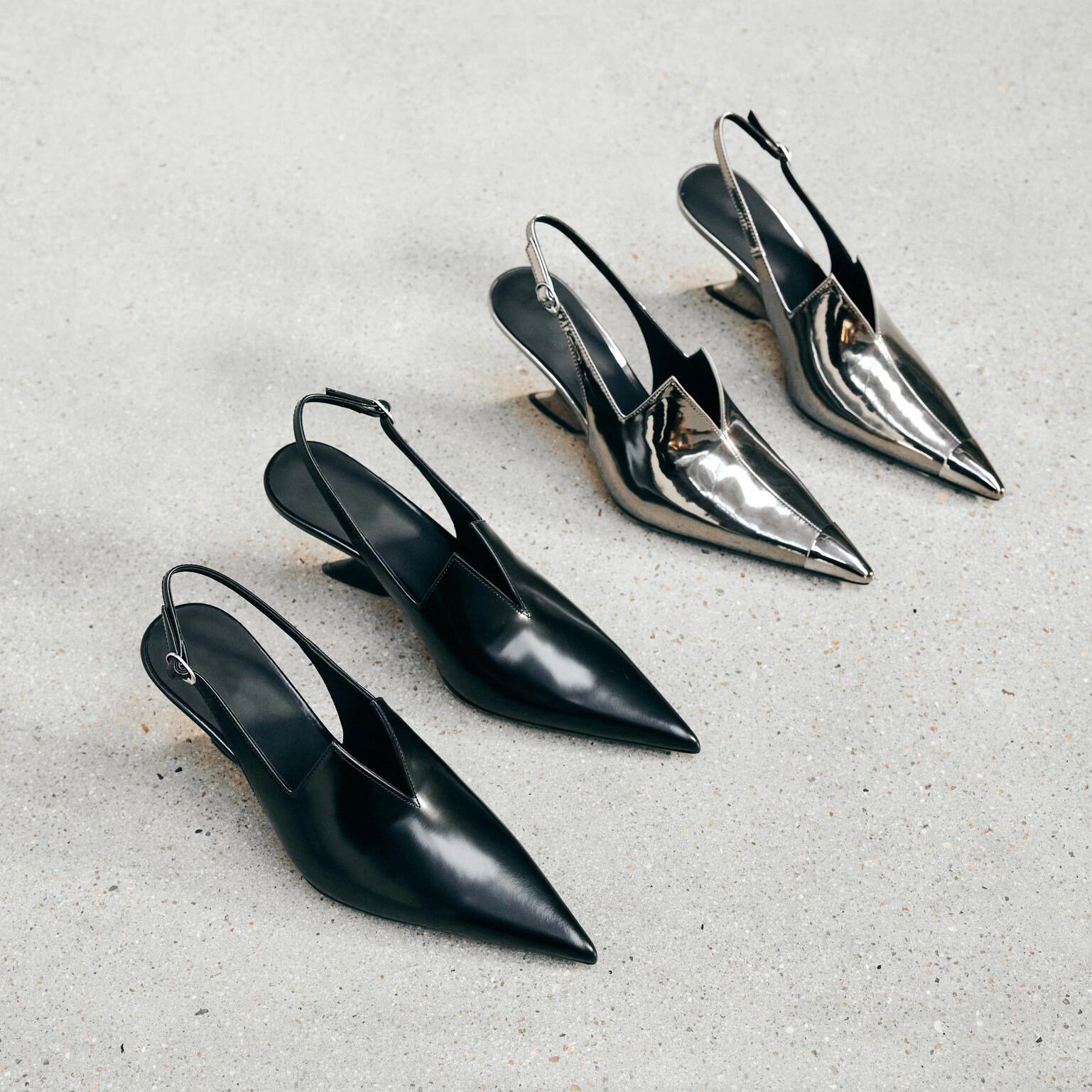 รองเท้าส้นเตี้ยแบบสวมเปิดส้น ด - Women Formal Upper Wear บทวิจารณ์และราคา