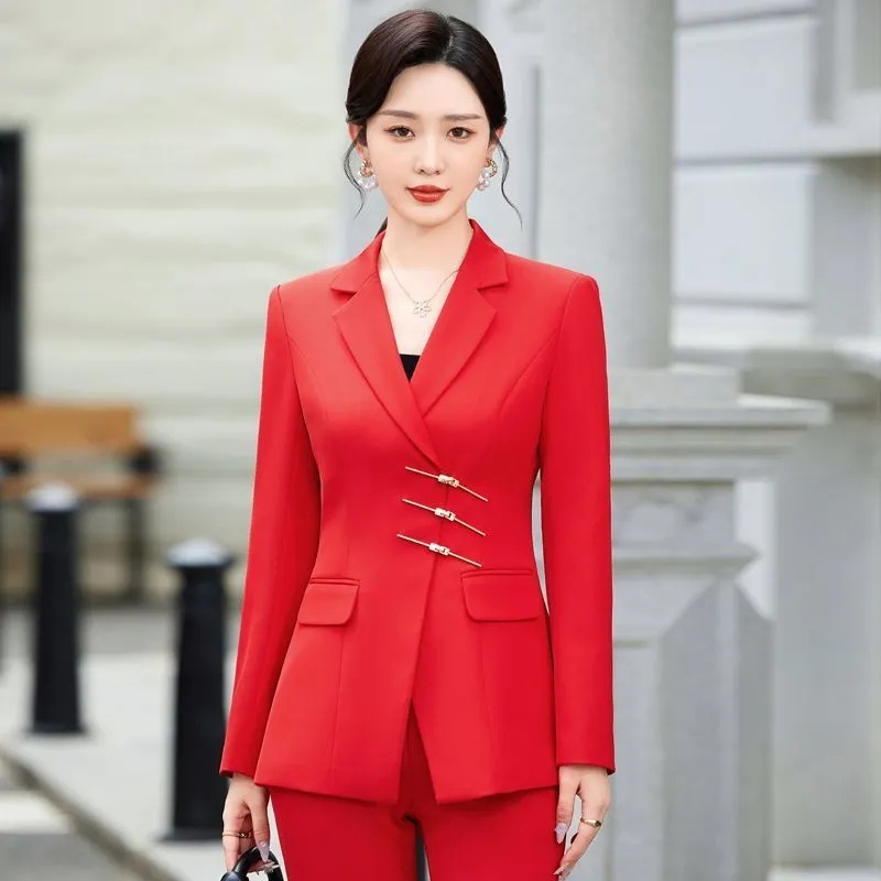 2025 แฟชั่นสีขาวสีแดงสีดําเสื้ - Women Formal Wear Black And White บทวิจารณ์และราคา