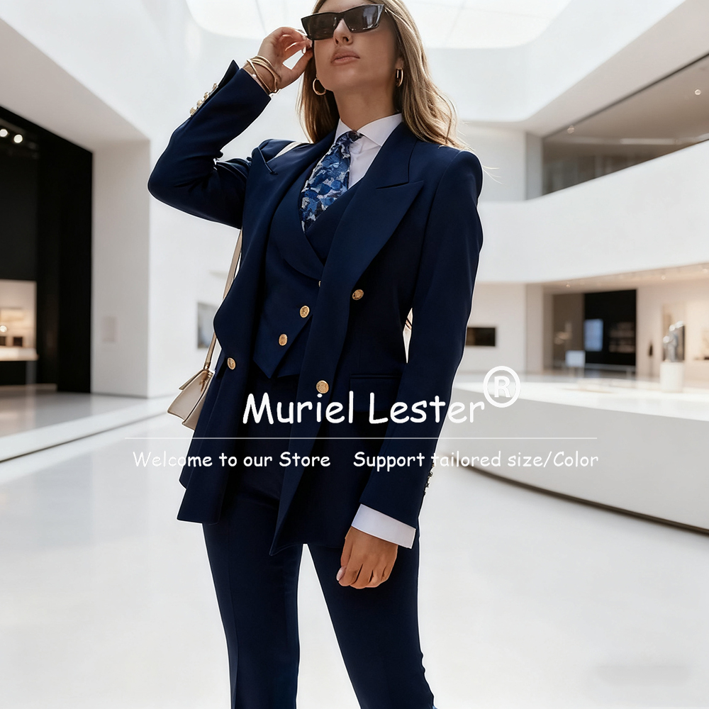 ชุดสูทผู้หญิงสีน้ำเงินหรูหรา แ - Blazer Set Women Formal บทวิจารณ์และราคา
