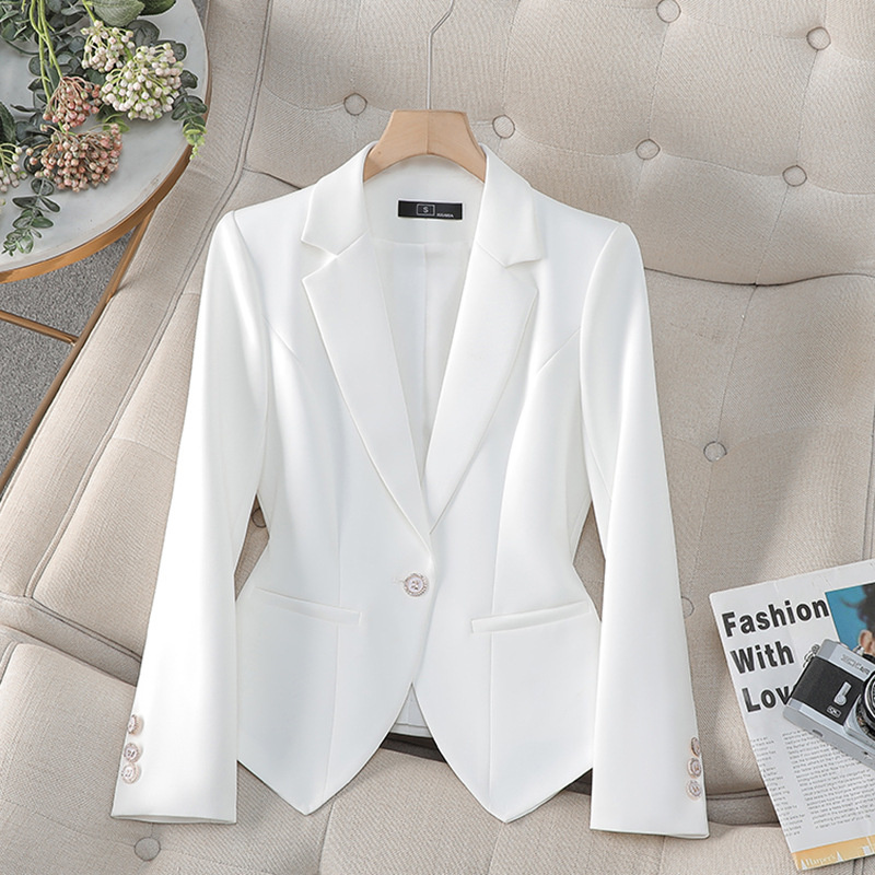 เสื้อเบลเซอร์แฟชั่นใหม่สำหรับผ - Women Formal Wear Coat บทวิจารณ์และราคา