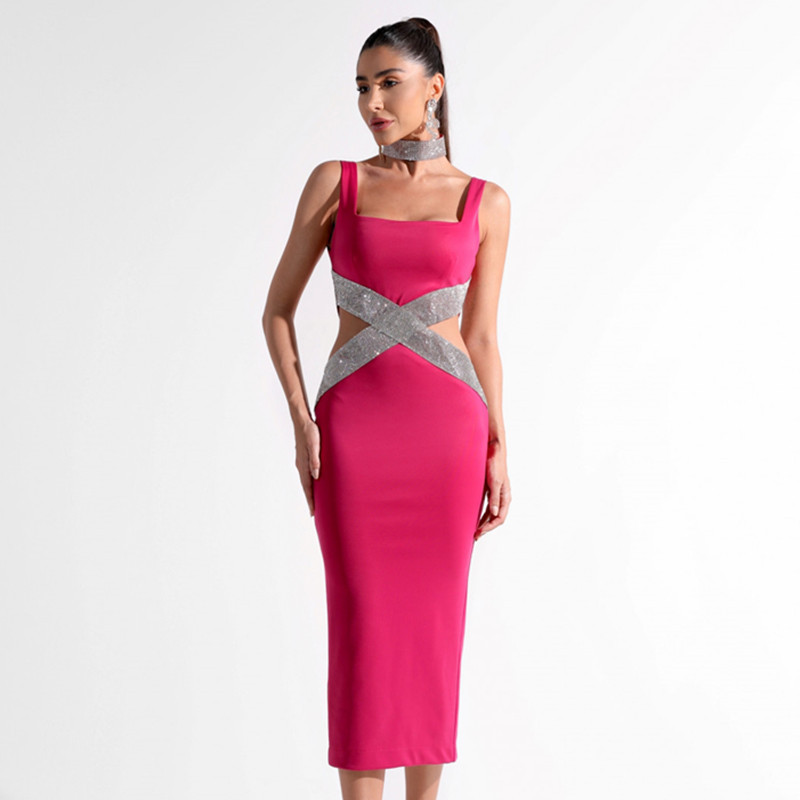 ชุดเดรสแบนเดจแขนกุด Glam Hollo - Women Formal Wear H&M บทวิจารณ์และราคา