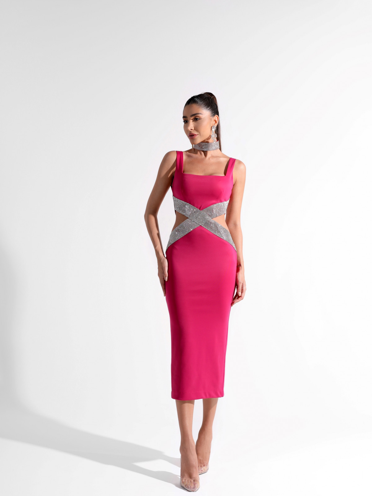 ชุดเดรสแบนเดจแขนกุด Glam Hollo - Women Formal Wear H&M บทวิจารณ์และราคา