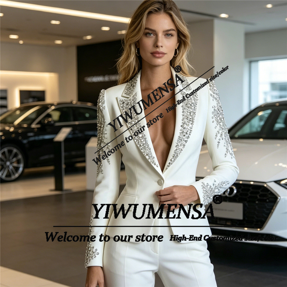ชุดสูทผู้หญิงหรูหรา 2 ชิ้น ประ - Woman Formal Wear บทวิจารณ์และราคา
