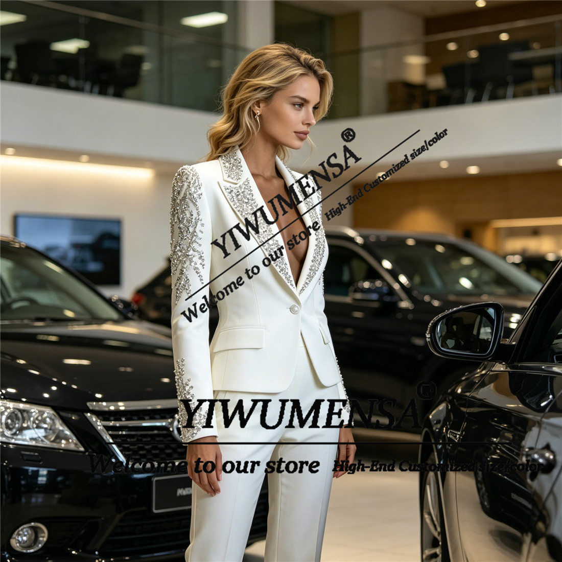 ชุดสูทผู้หญิงหรูหรา 2 ชิ้น ประ - Woman Formal Wear บทวิจารณ์และราคา