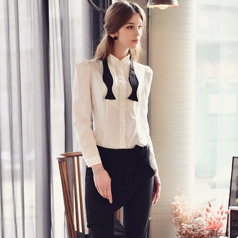 โบว์ไทผูกสำเร็จรูปสำหรับผู้ชาย - Women Formal Wear Black And White บทวิจารณ์และราคา