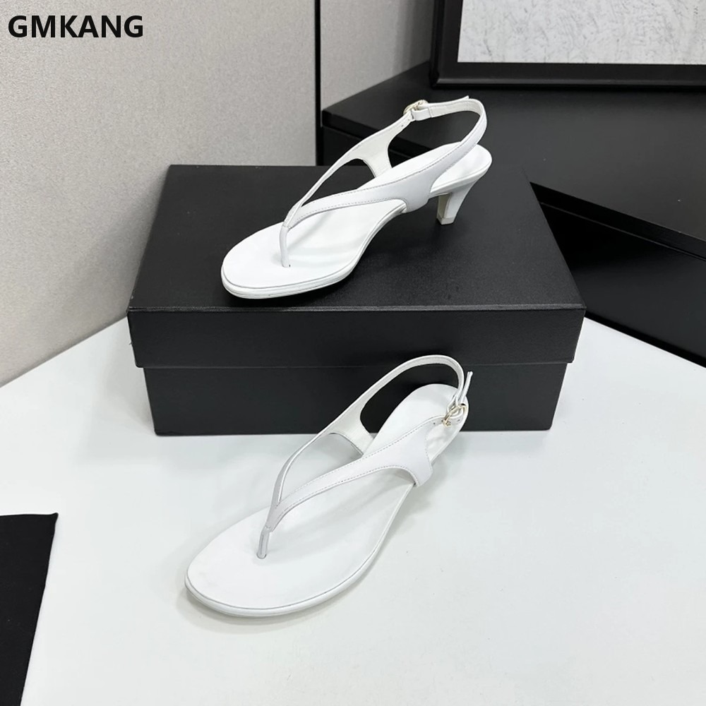 รองเท้าแตะส้นเตี้ยแบบเปิดหน้าเ - Kitten Heel Women บทวิจารณ์และราคา