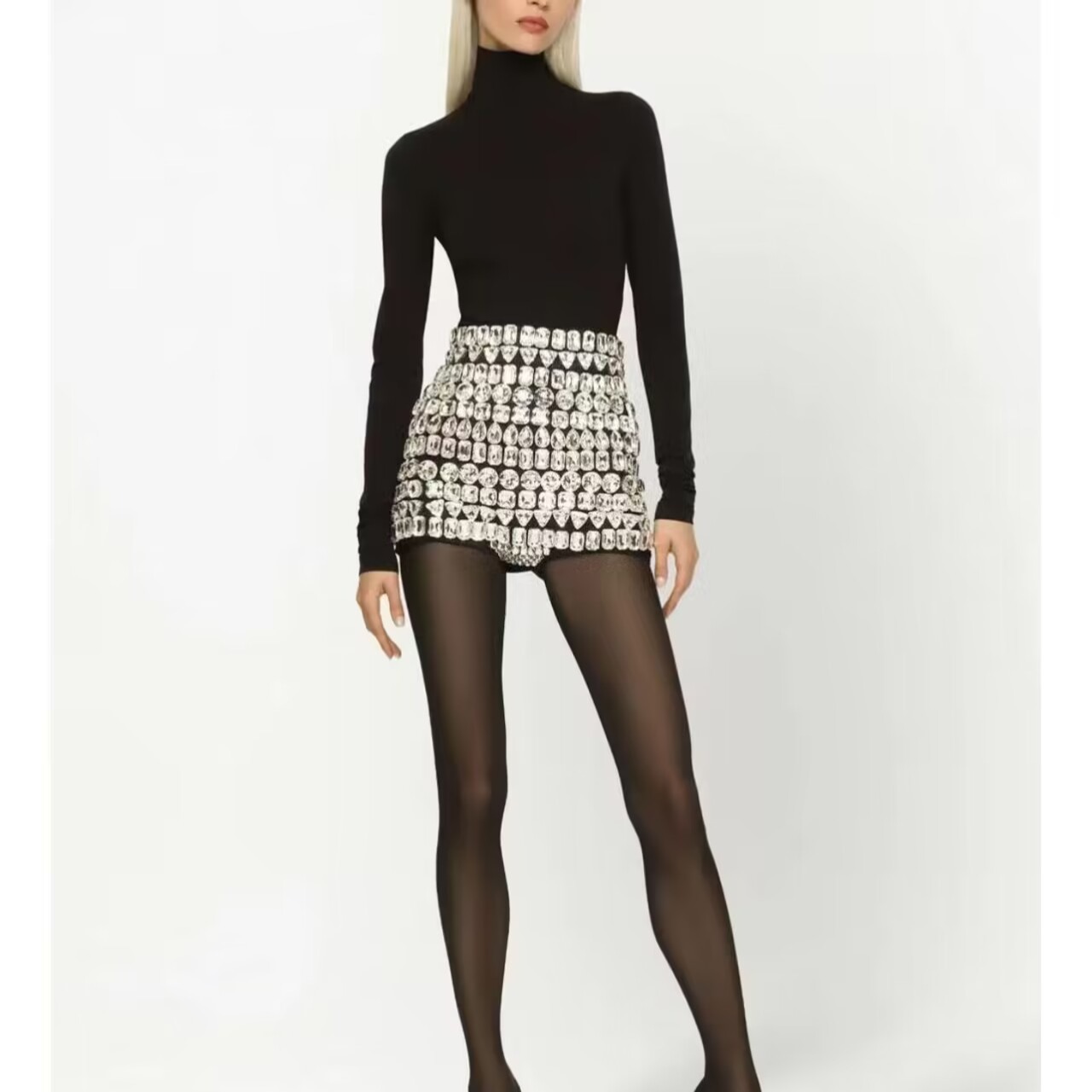 กางเกงขาสั้นเอวสูงประดับคริสตั - Women Formal Wear H&M บทวิจารณ์และราคา