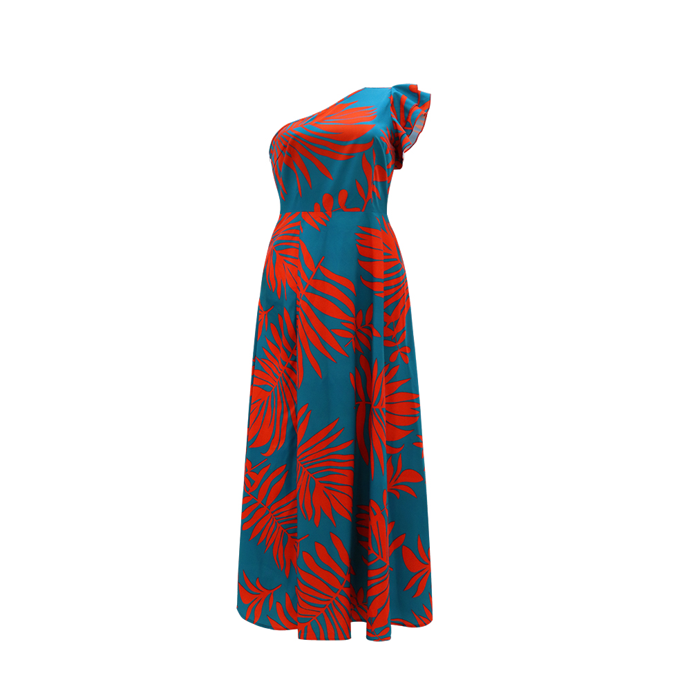 หนึ่งไหล่ Tropical พิมพ์ Maxi  - Women Formal Wear Zara บทวิจารณ์และราคา