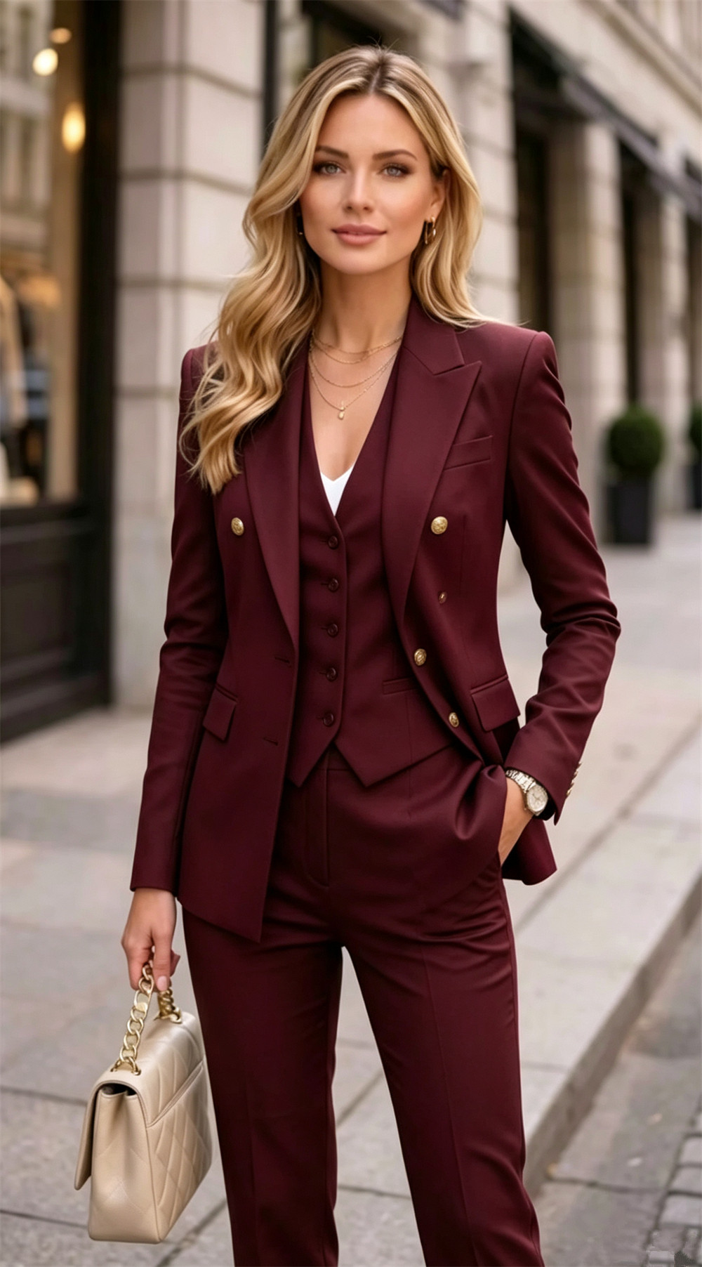 ชุดสูทผู้หญิงลาเวนเดอร์แบบสองช - Blazer Set Women Formal บทวิจารณ์และราคา
