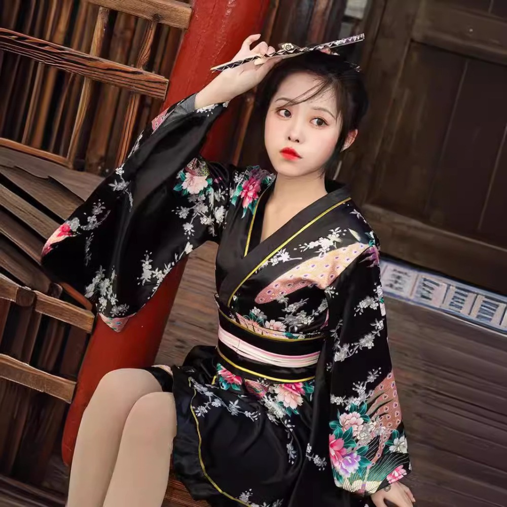 ชุดกิโมโนยูกาตะสีแดงสำหรับผู้ห - Women Formal Wear Photoshoot บทวิจารณ์และราคา