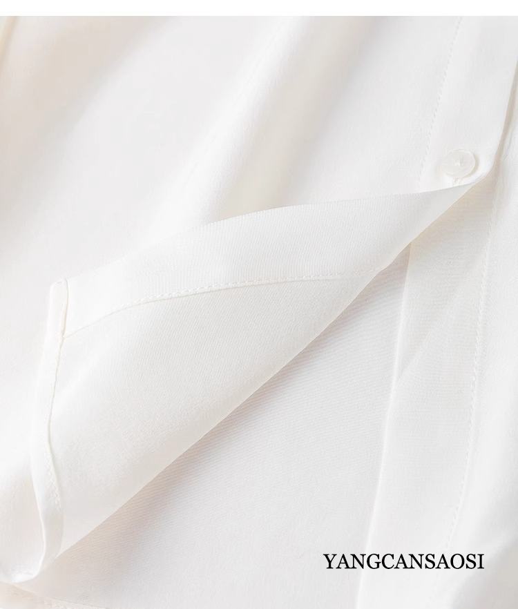 2025 แฟชั่นผู้หญิงใหม่ 100% ผ้ - Silk Blouse Button บทวิจารณ์และราคา