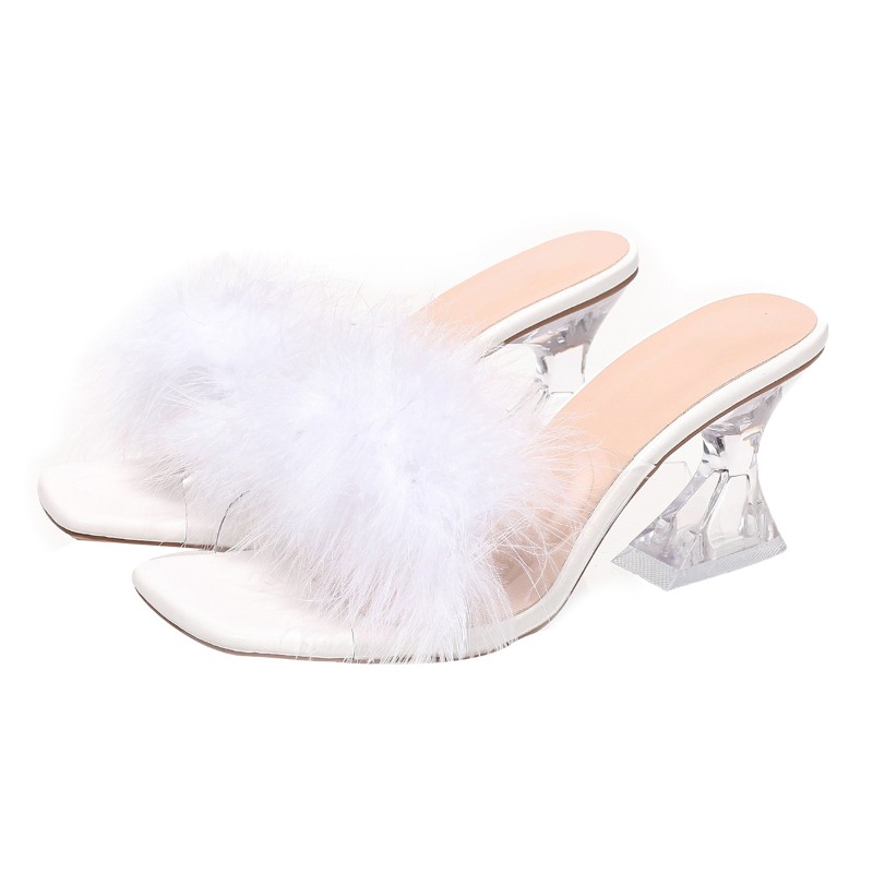 2025 ใหม่Elegantเซ็กซี่Feather - Kitten Heel Women บทวิจารณ์และราคา