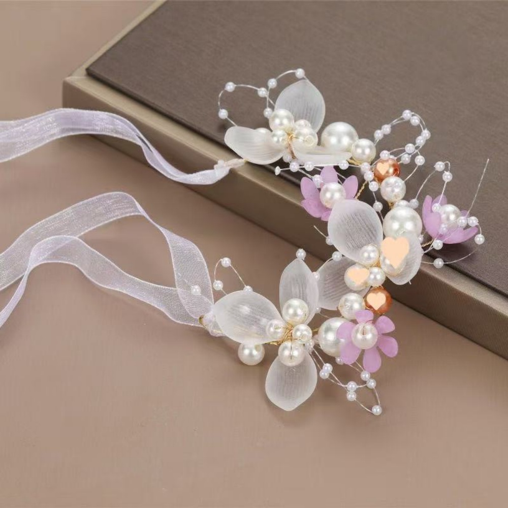 เครื่องประดับผมริบบิ้นลายดอกไม - Women Formal Wear Photoshoot บทวิจารณ์และราคา