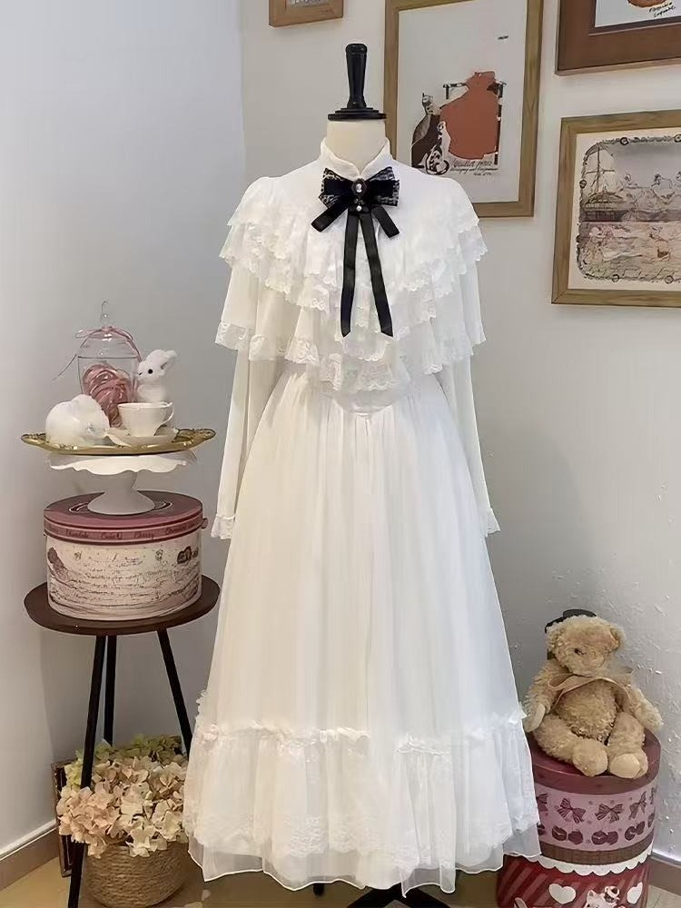 ชุดเดรสลูกไม้แขนสั้นสไตล์ญี่ปุ - Woman Formal Wear บทวิจารณ์และราคา