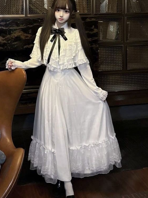 ชุดเดรสลูกไม้แขนสั้นสไตล์ญี่ปุ - Woman Formal Wear บทวิจารณ์และราคา