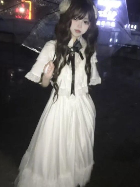 ชุดเดรสลูกไม้แขนสั้นสไตล์ญี่ปุ - Woman Formal Wear บทวิจารณ์และราคา