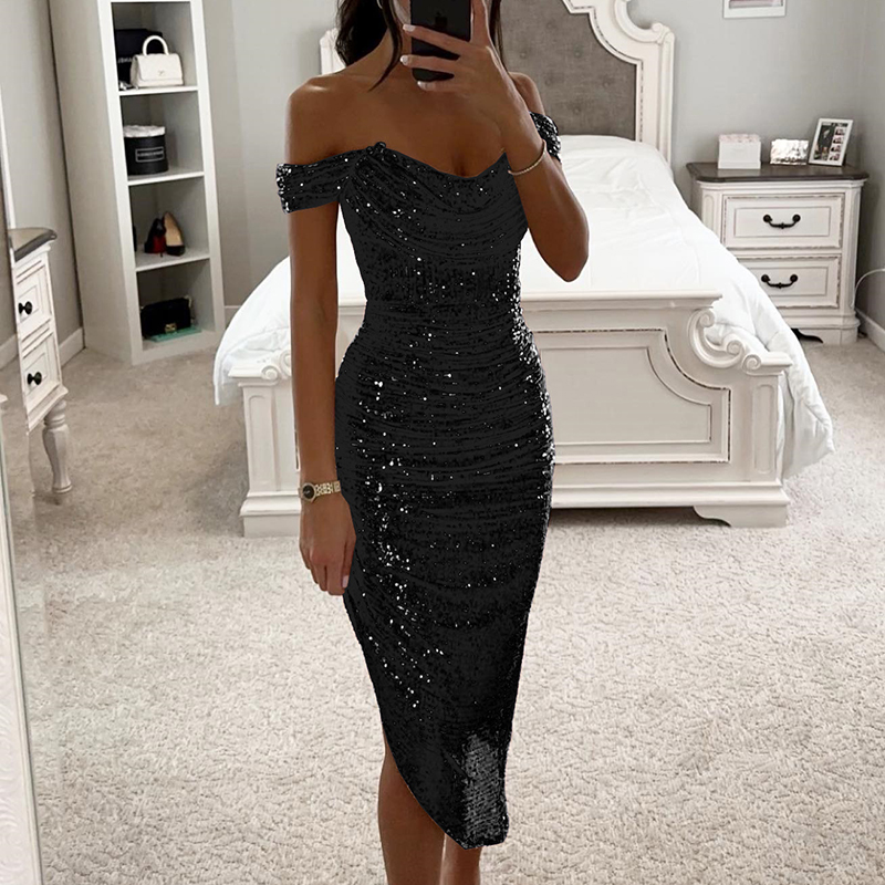 เซ็กซี่ไม่สมมาตรShinny Glitter - Women Formal Wear Zara บทวิจารณ์และราคา
