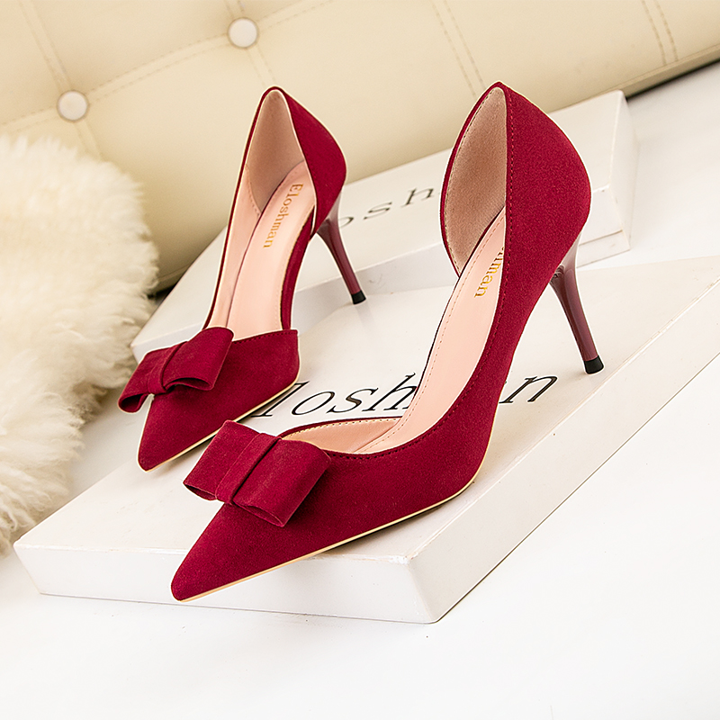 รองเท้าผู้หญิงหนังนิ่มหนังกลับ - Kitten Heel Women บทวิจารณ์และราคา