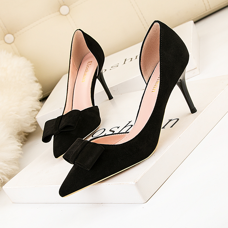 รองเท้าผู้หญิงหนังนิ่มหนังกลับ - Kitten Heel Women บทวิจารณ์และราคา