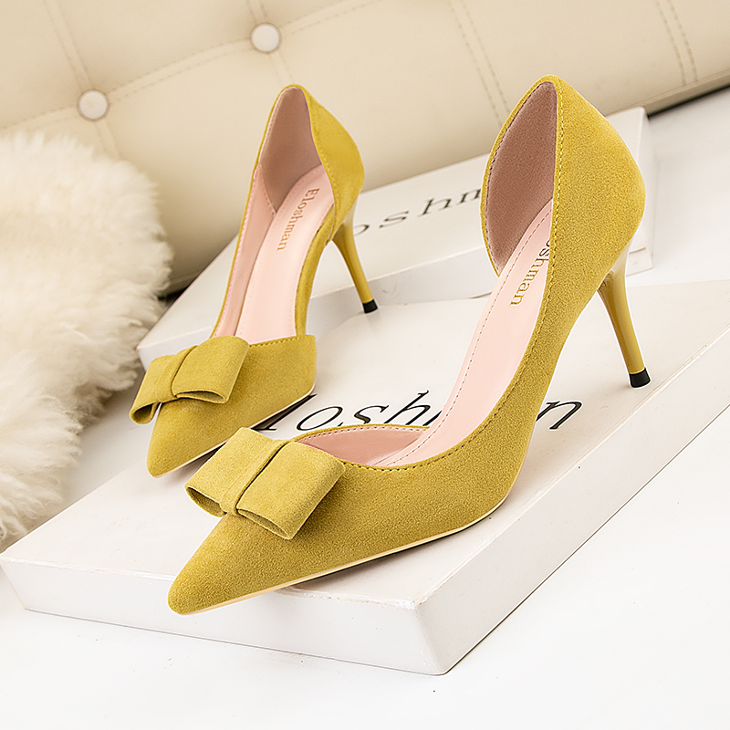 รองเท้าผู้หญิงหนังนิ่มหนังกลับ - Kitten Heel Women บทวิจารณ์และราคา