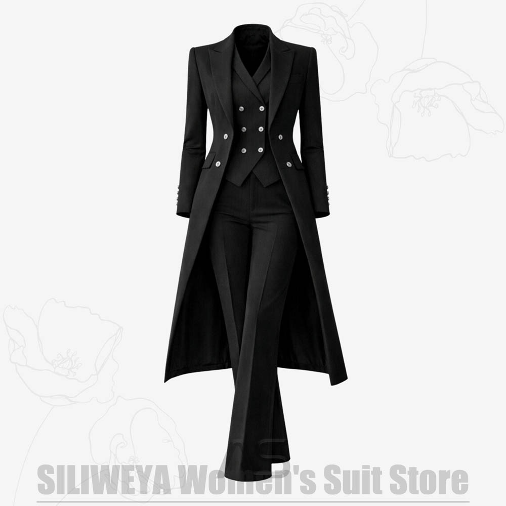ชุดสูทผู้หญิง 3 ชิ้น แบบกระดุม - Women Formal Wear Coat บทวิจารณ์และราคา