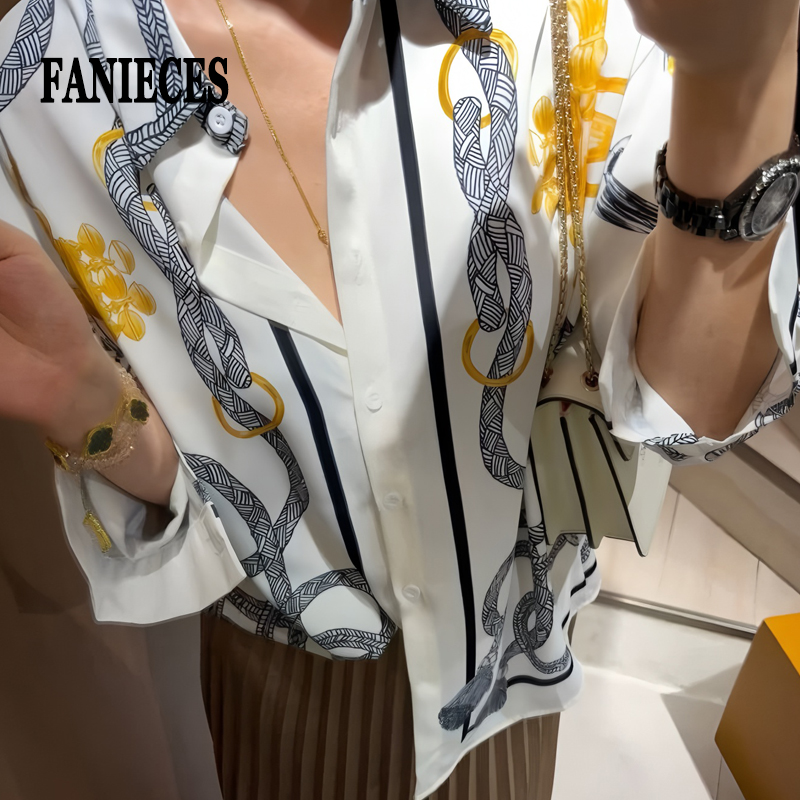 เสื้อเชิ้ตผ้าซาตินผู้หญิง ไซส์ - Silk Blouse Button บทวิจารณ์และราคา