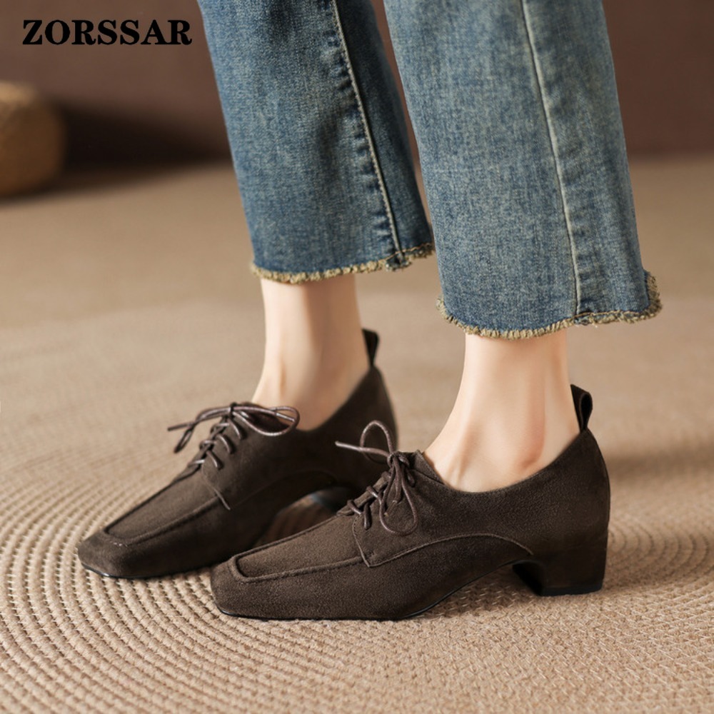 รองเท้าอ็อกซ์ฟอร์ดแบบผูกเชือกท - Women Formal Office Wear Shoes บทวิจารณ์และราคา