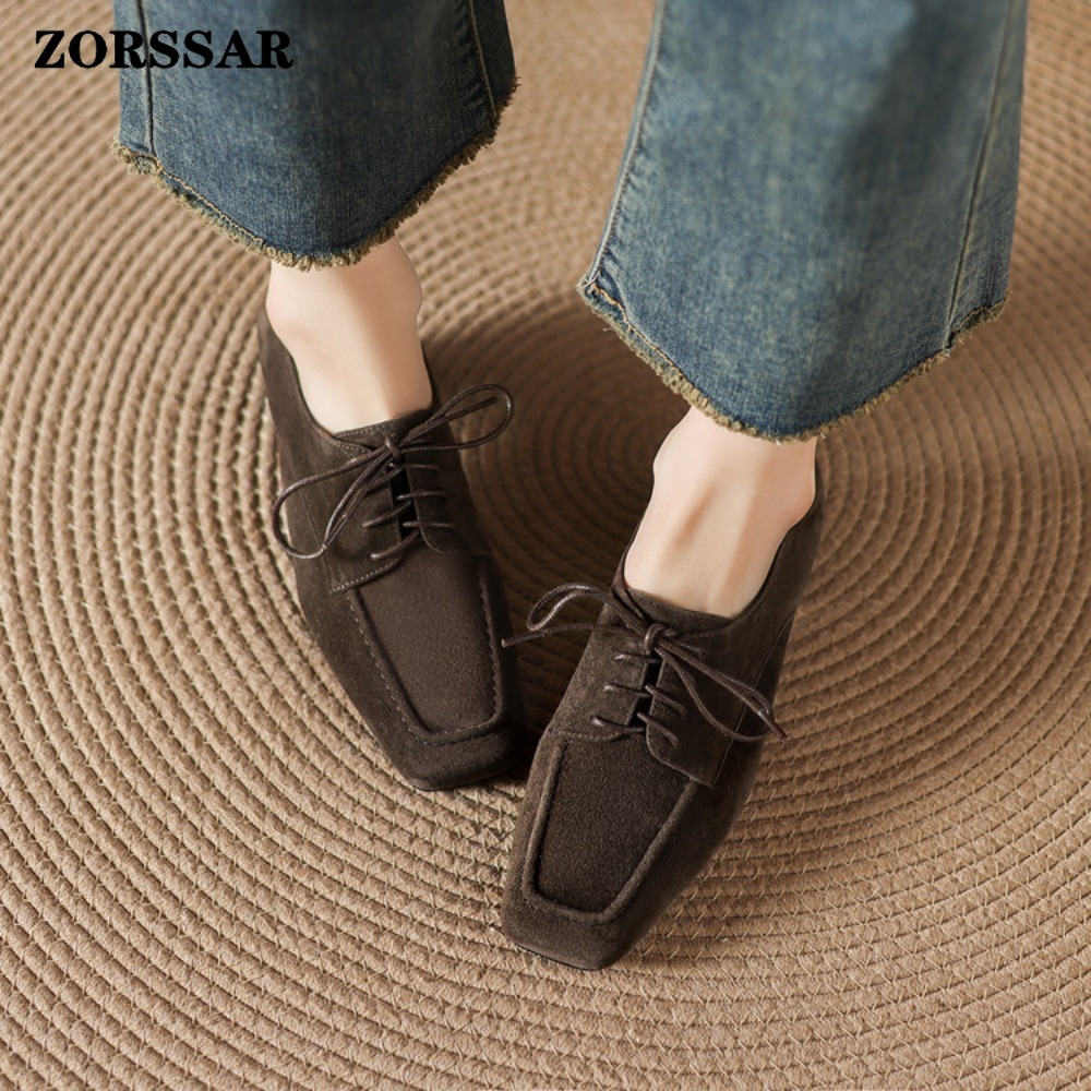 รองเท้าอ็อกซ์ฟอร์ดแบบผูกเชือกท - Women Formal Office Wear Shoes บทวิจารณ์และราคา