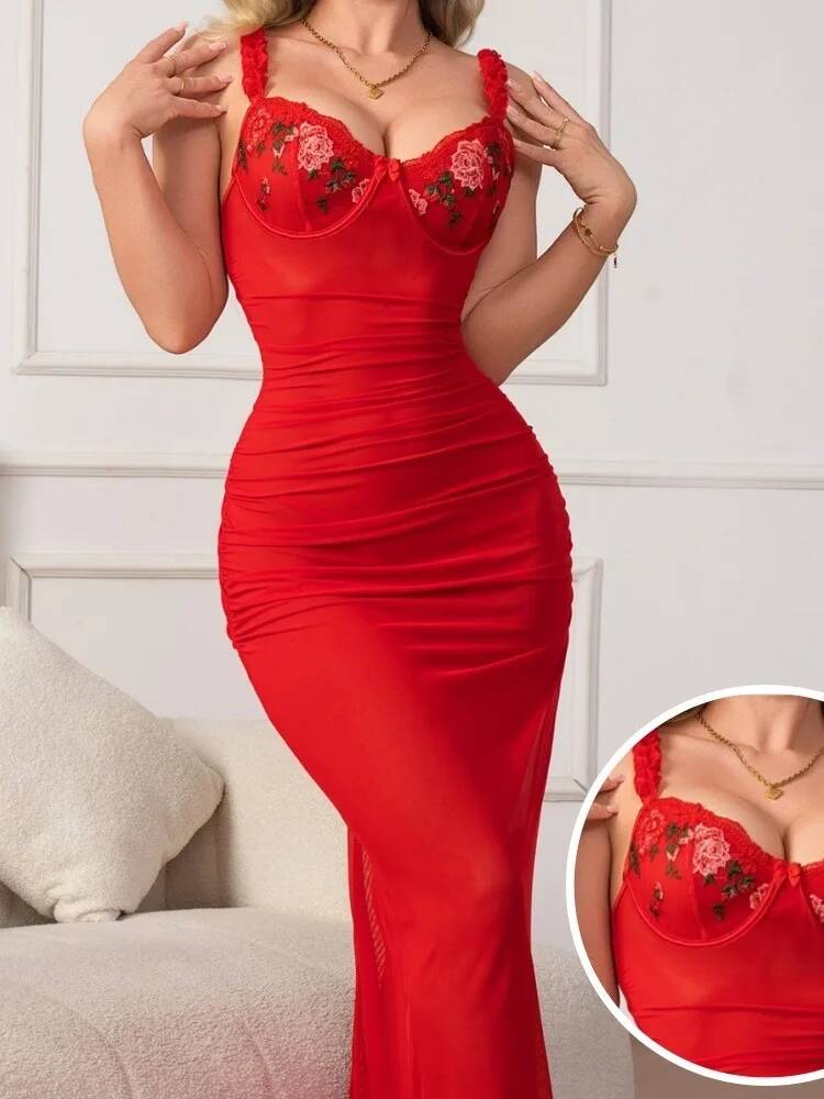 ชุดเดรสสีแดงรัดรูปพร้อมสายรัดช - Women Formal Wear H&M บทวิจารณ์และราคา