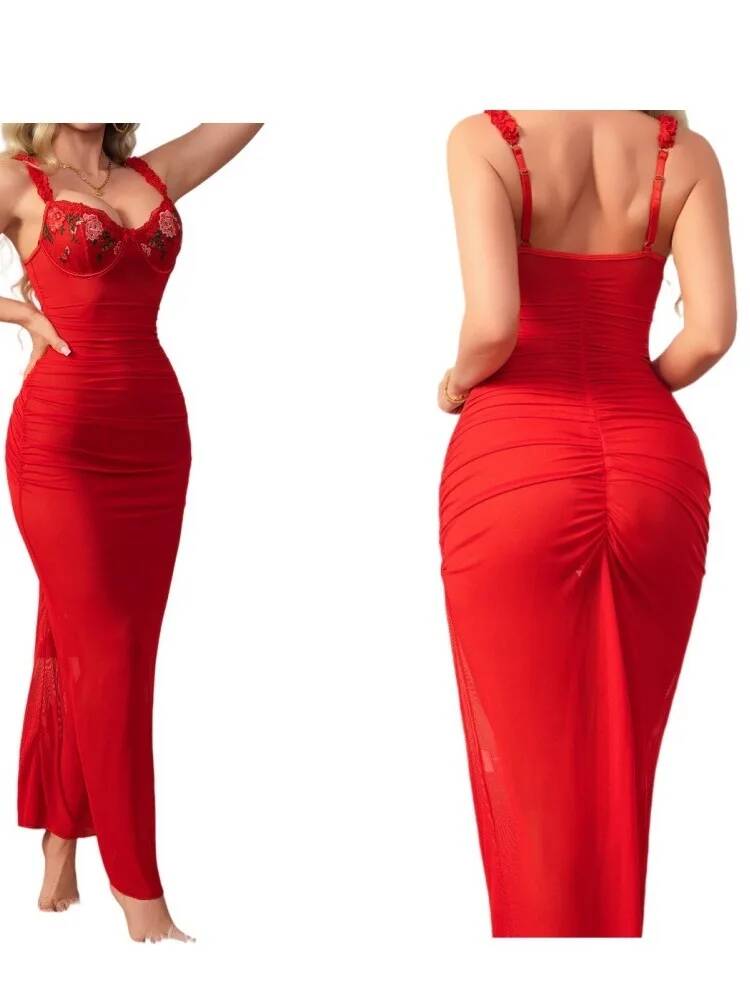 ชุดเดรสสีแดงรัดรูปพร้อมสายรัดช - Women Formal Wear H&M บทวิจารณ์และราคา