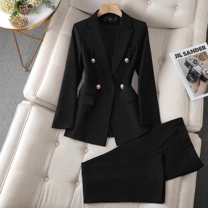 ชุดสูทผู้หญิงสำหรับทำงานในออฟฟ - Women Formal Wear Black And White บทวิจารณ์และราคา