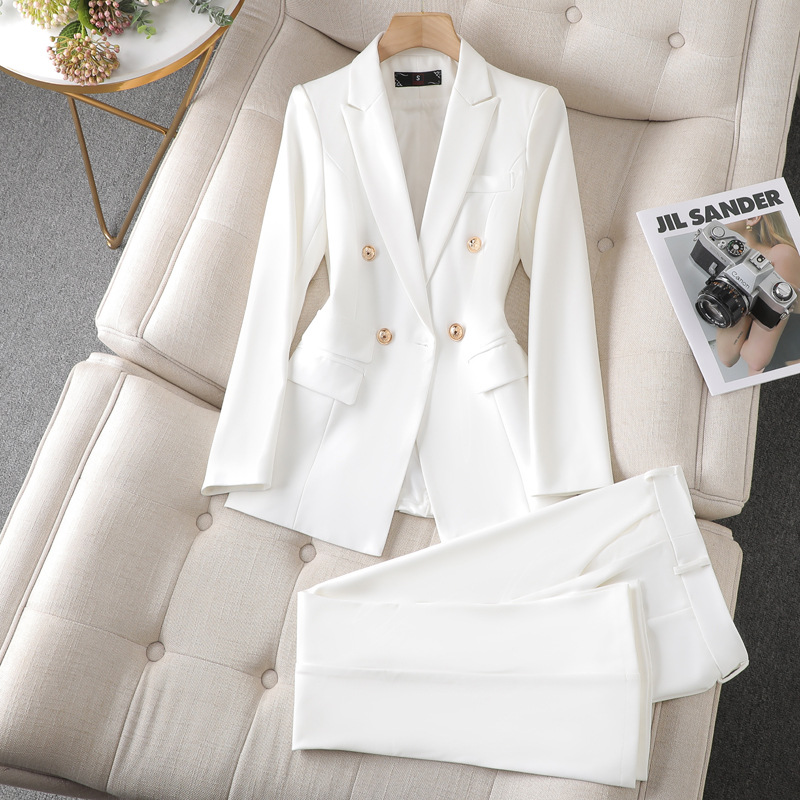 ชุดสูทผู้หญิงสำหรับทำงานในออฟฟ - Women Formal Wear Black And White บทวิจารณ์และราคา
